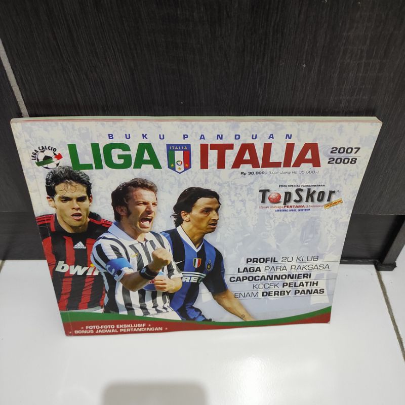 BUKU PANDUAN LIGA ITALIA DAN LIGA INGGRIS  TAHUN 2007 sd 2008