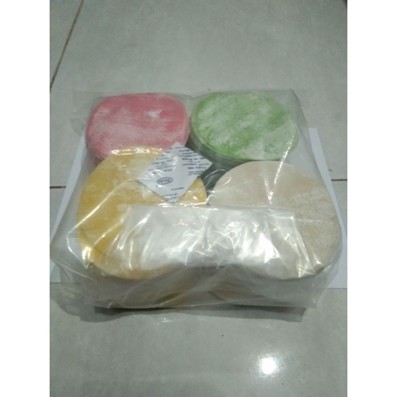 skin dimsum isi 250 size 7.5 cm tipis halal lembut mix 5 colour 1 kg gyoza dimsum wrapper siomay//pewarna import grade 1 isi 250 sheets halal