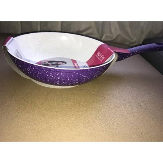 WOK PAN 26CM BOLDE KERAMIK UNGU - SUPERPAN - SUPER PAN - WAJAN