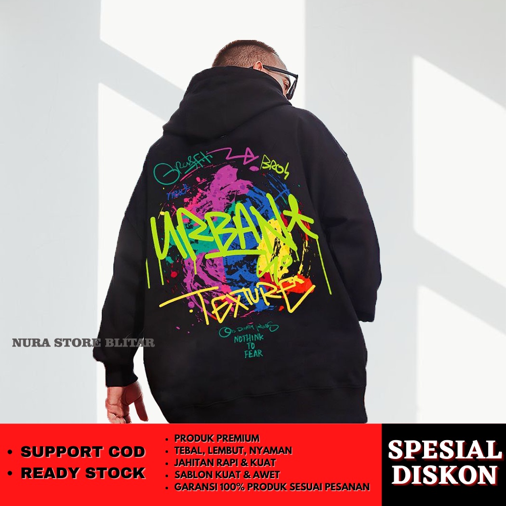 Hoody Jacket Switer Suiter Jumper Pria Cowok Jepang Distro Jumbo Model Grafity Import Japan Ukuran R