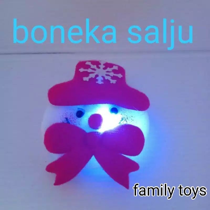 family games Pin bros led snowman rusa santa claus dekorasi natal nyala lampu christmas