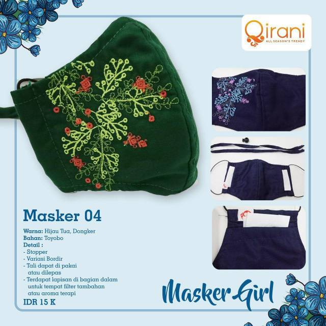 MASKER KAOS POLOS  II  QIRANI