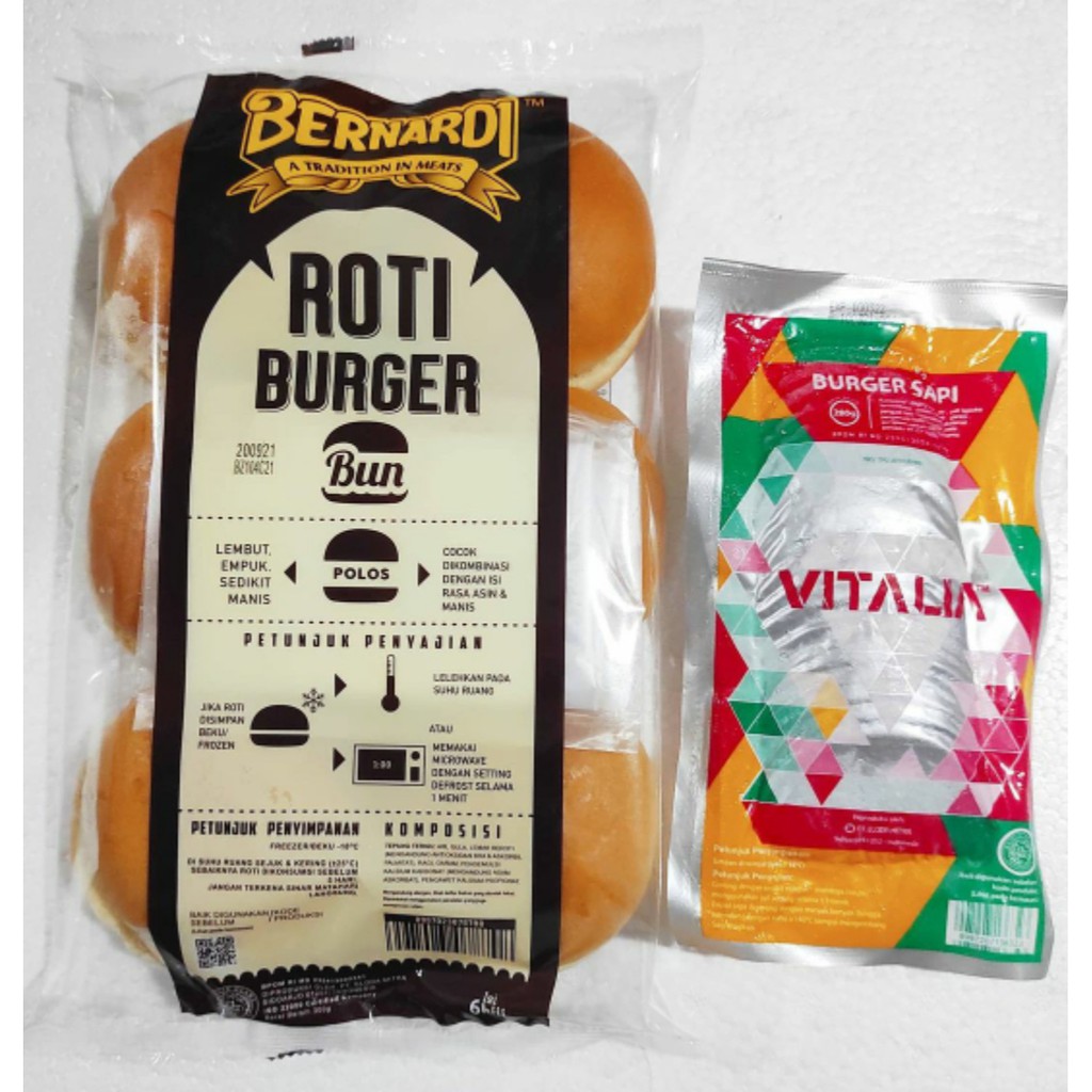 

PAKET BURGER JUMBO POLOS isi 6 + VITALIA JUMBO ISI 10