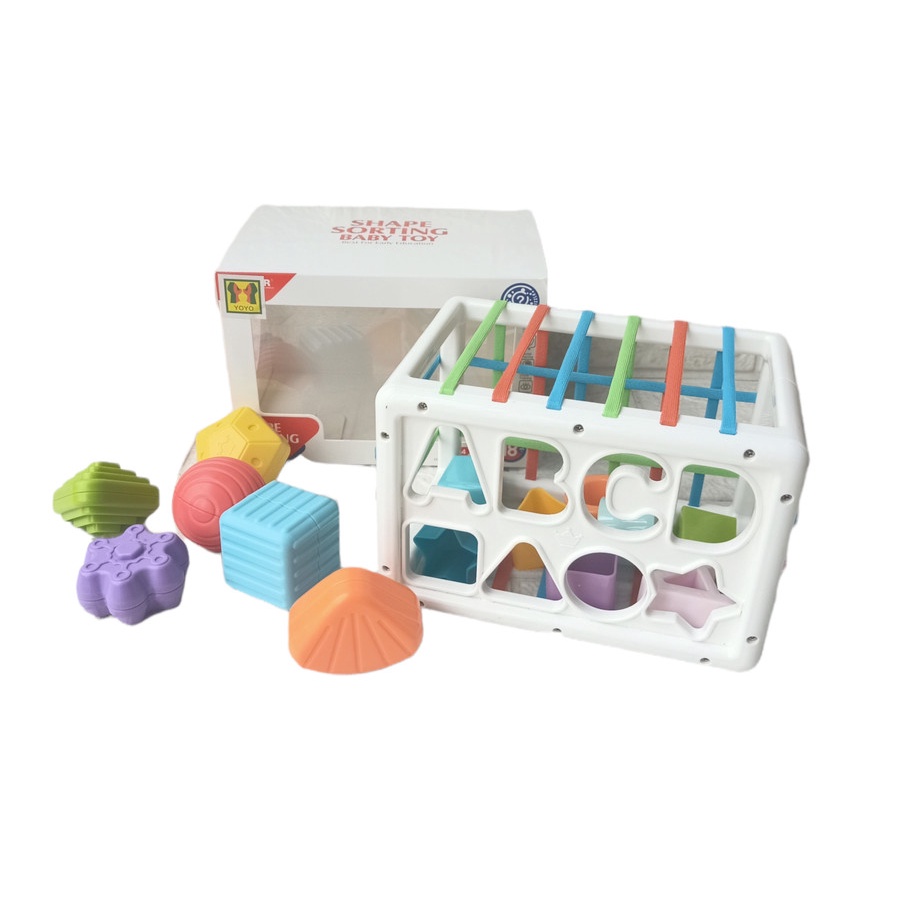 NEW PRODUK Mainan Anak Puzzle Activtcy Edukasi Balita / Mainan Bayi Baby MenCocokkan Bentuk Sensory Toy Shape Sorting 3388-2/ Kado Hadiah Mainan Anak Balita puzzle Multifungsi aKtivitas Bayi  3 4 5 6 Bulan