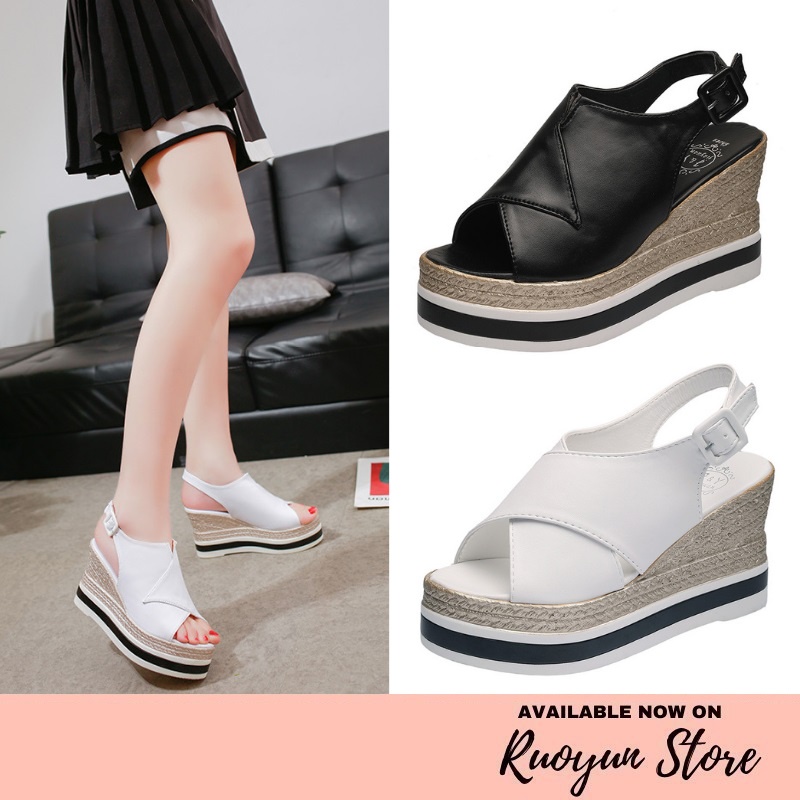 RYX - Deviole Slope Sandal Wedges Wanita Fashion Casual - Ori Import