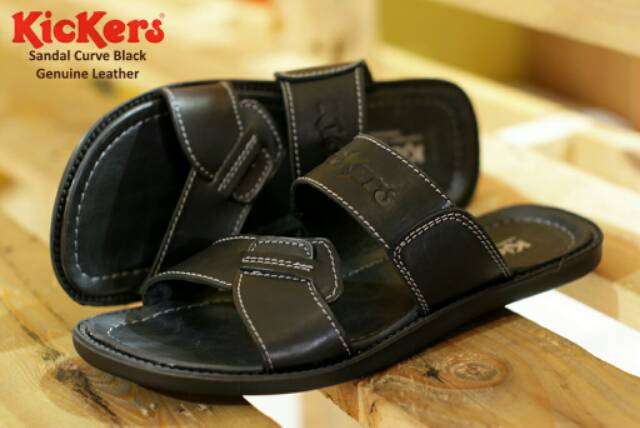 SANDAL KULIT ASLI KICKERS CURVE