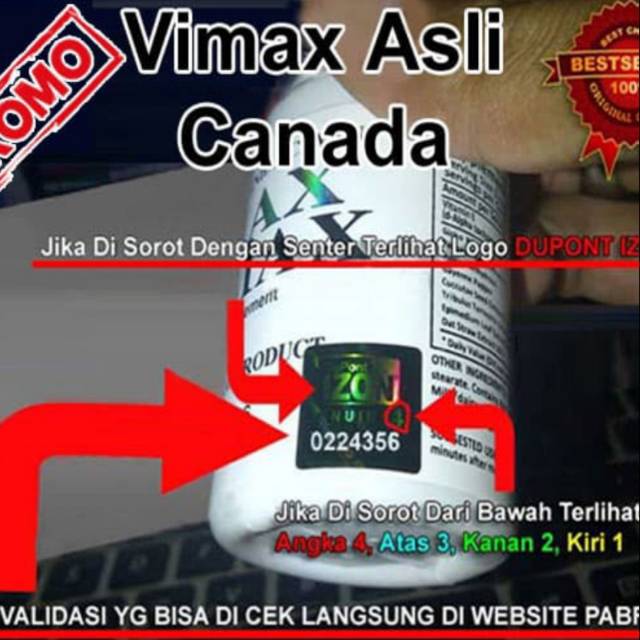 Vmax Obat Pembesar Kelamin Permanen Original Canada Vimax. Stamina Asli Vitalitas Pria Dewasa