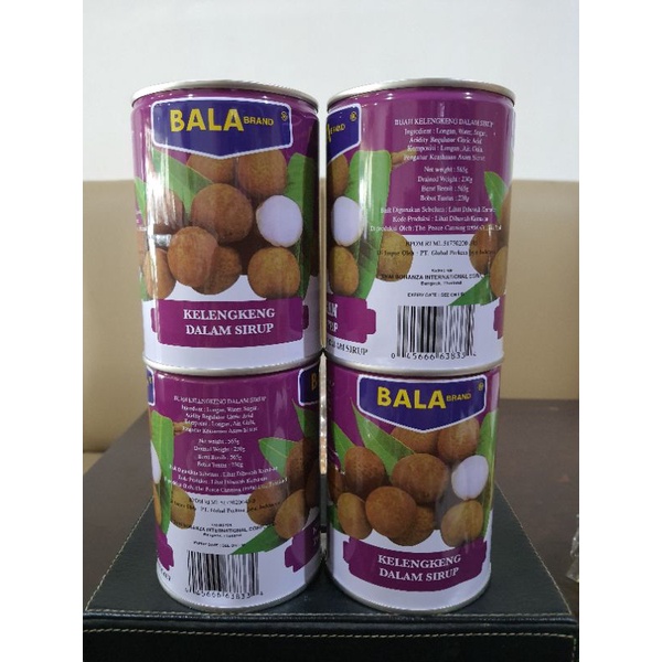 

Bala brand kelengkeng syrup lengkeng buah longan kaleng Bala brand