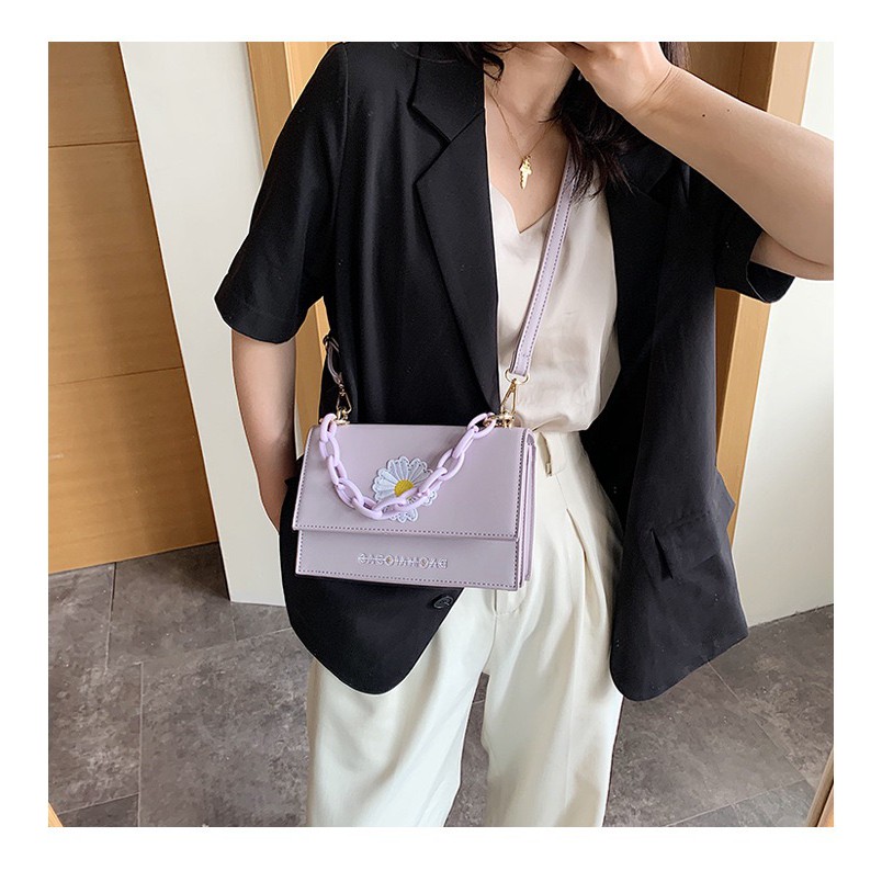 LADIESBAG - TAS SELEMPANG SHOULDER BAG WANITA CEWEK HANDBAG SLINGBAG KANTORAN DOMPET LILAC LB - 548