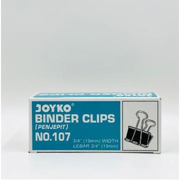 

Binder Clip / Klip Kertas / Penjepit Kertas Joyko 107 1 Pak isi 12 Pcs