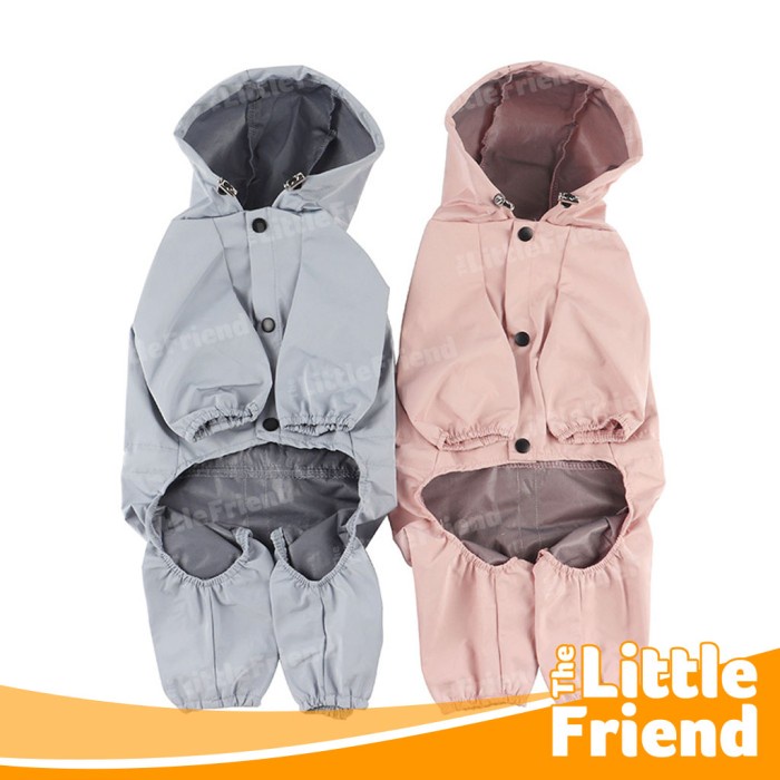 Baju Jas Hujan Raincoat Anjing Kucing Kancing Depan WATERPROOF PREMIUM