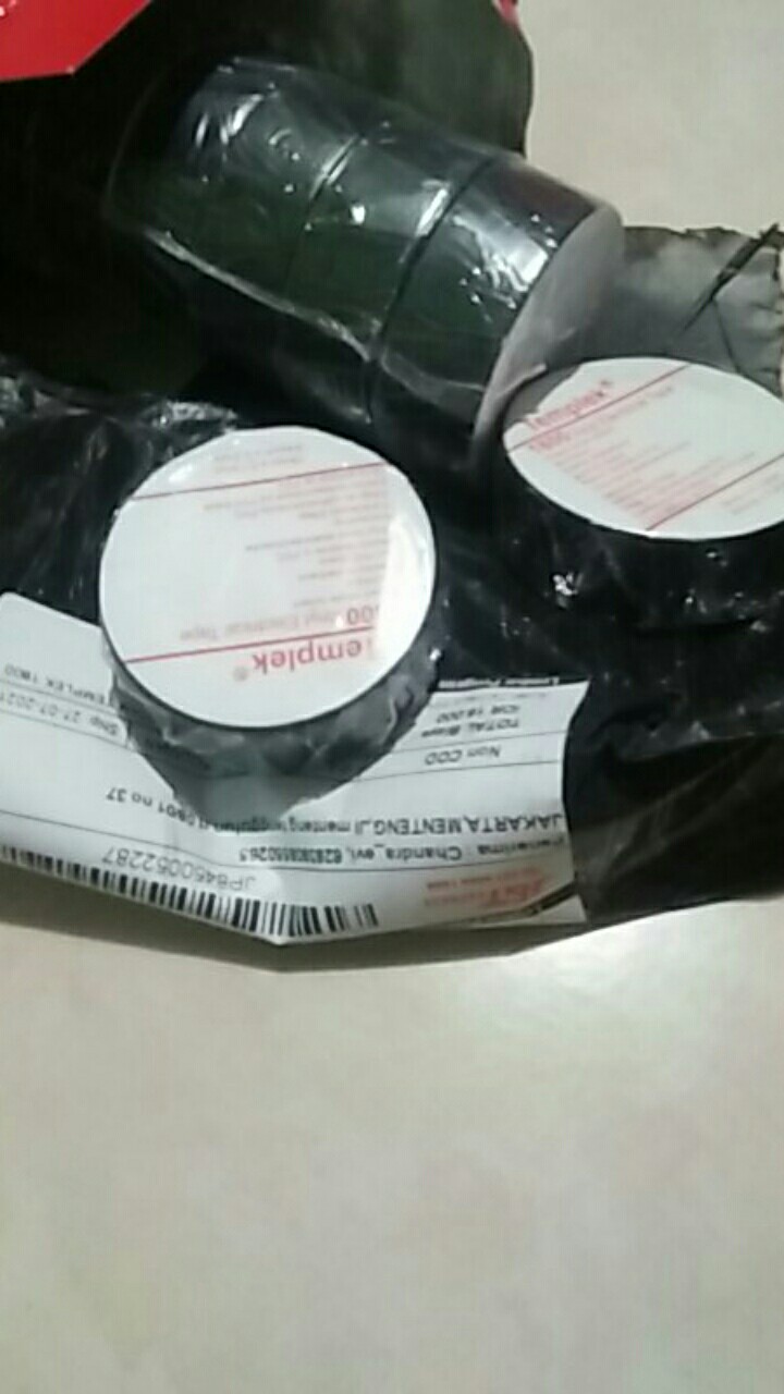 Isolasi Hitam Templek 1800 Vinyl Electrical Tape