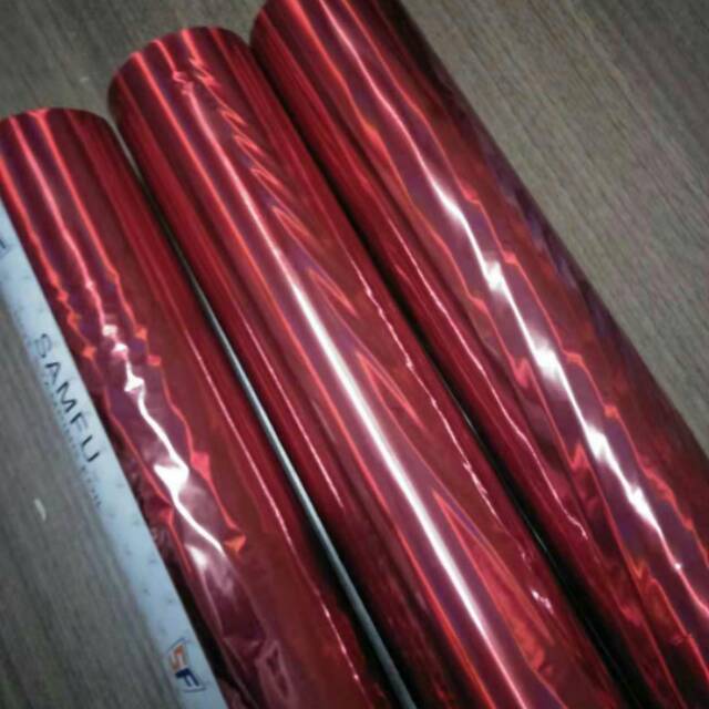 Hot stamping foil  HOLOGRAM MERAH GLOSY C04
