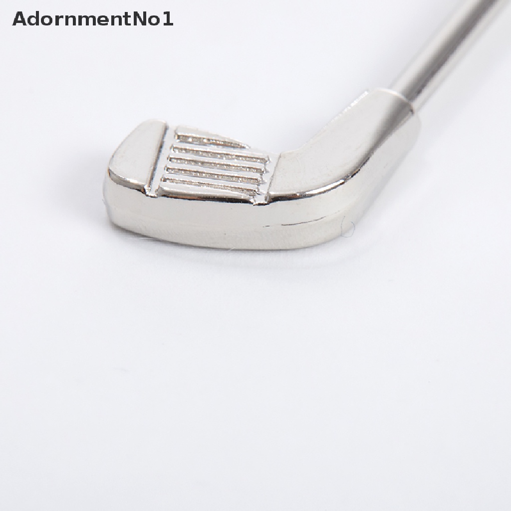 (AdornmentNo1) Gantungan Kunci Bentuk Tongkat Golf Bahan Alloy Warna Silver