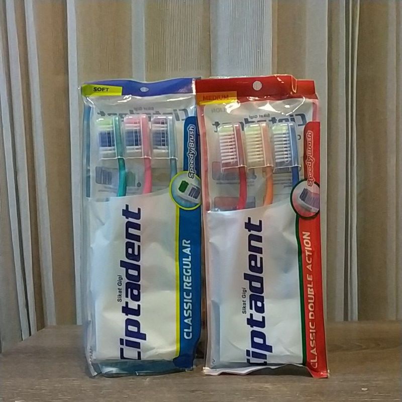 Sikat Gigi CIPTADENT isi 3 RANDOM- Ciptadent sikat gigi soft & medium -clasic murah