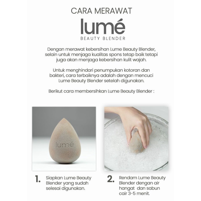 Lumecolors Beauty Blender / Sponge Make Up Lumecolors / Spons untuk Meratakan Foundation