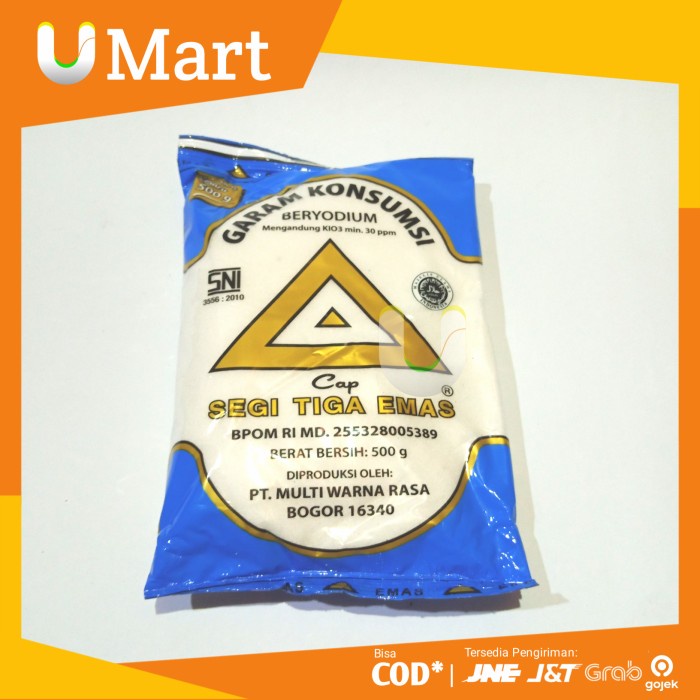 

U Mart - Garam halus segitiga emas 500 gram