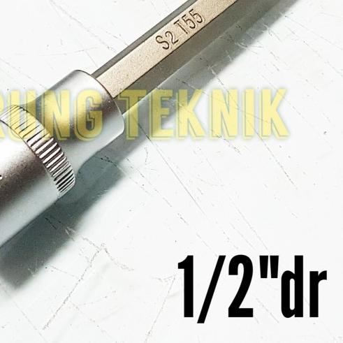 KUNCI SOK PANJANG BINTANG BIT SOCKET DEEP TORX T55 T 55