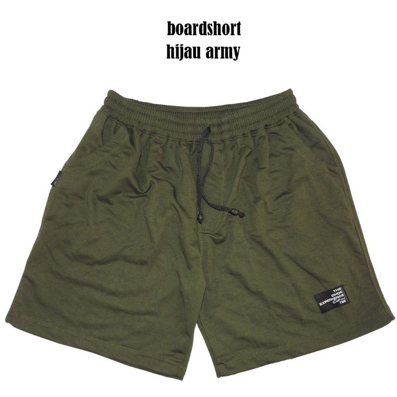 boardshort/boxer/pria/wanita/unisex/hijauarmy