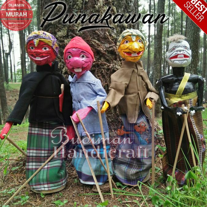 Jual Wayang Golek Punakawan 1set Isi 4pcs Semar Cepot Dewala Gareng