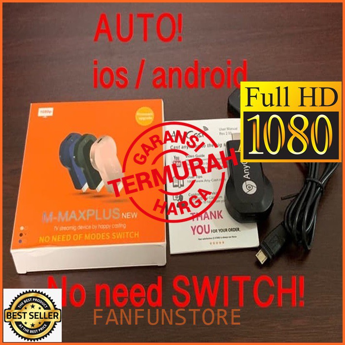 ANYCAST/ANYCAST DONGLE/HDMI DONGLE/Anycast M-MAX PLUS HDMI Dongle USB Wireless HDMI Dongle