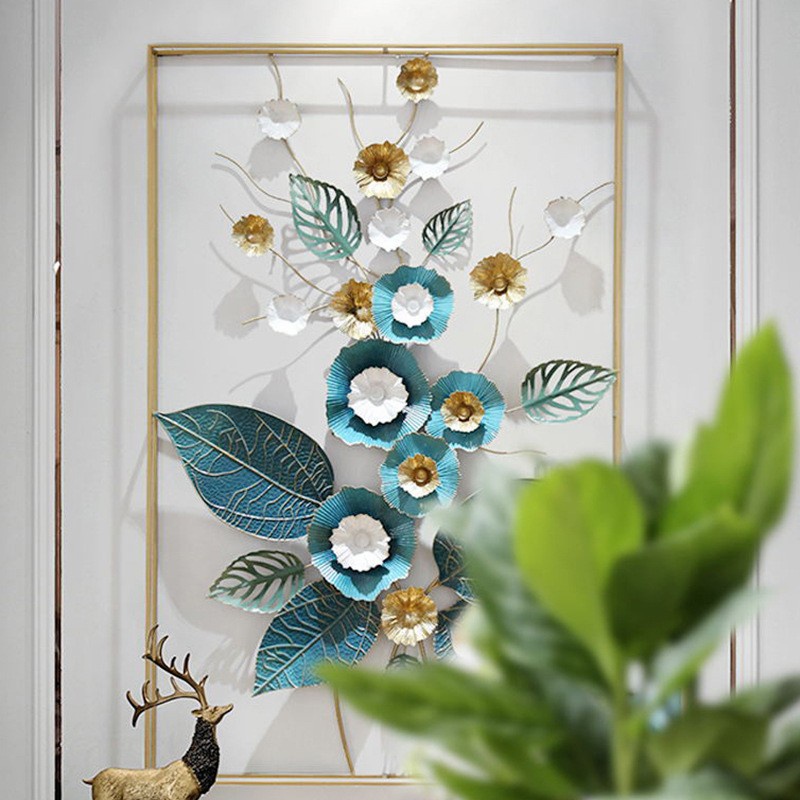 TBI Luxury 3D Modern Flower Metal Wall Decoration Hiasan Dinding Bunga 3D