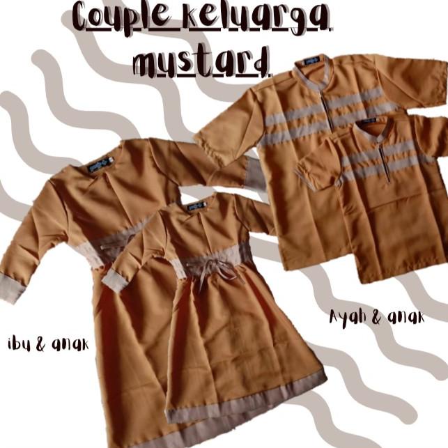 [Art. JJ2478] Couple keluarga warna mustard  / koko couple
