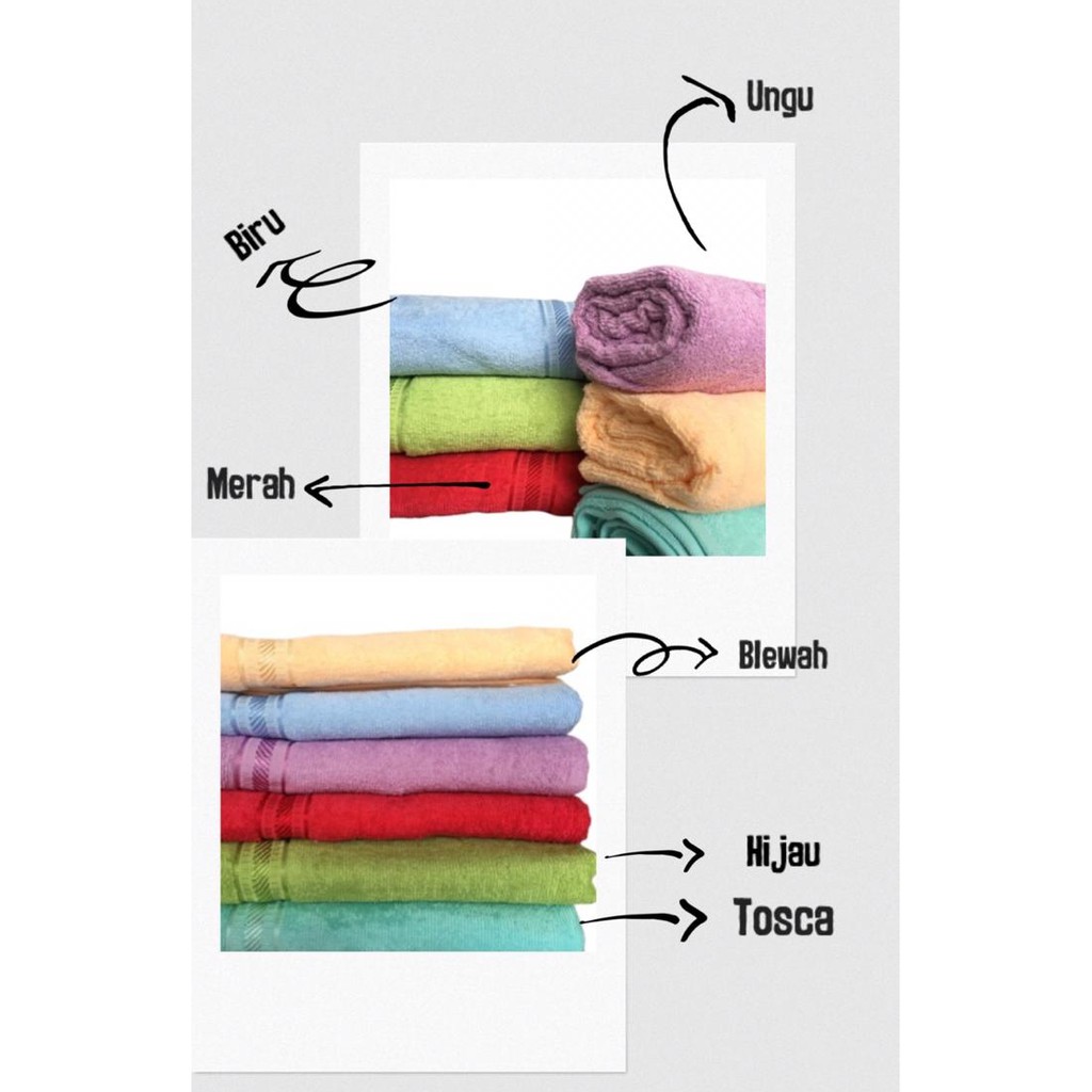 Handuk Mandi Dewasa Jumbo Polos Size 136cm x 71cm