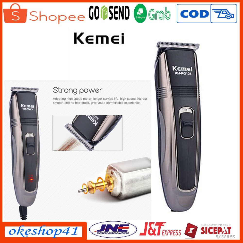 Kemei KM-PG104 Alat Cukur Rambut Cordless Hair Clipper