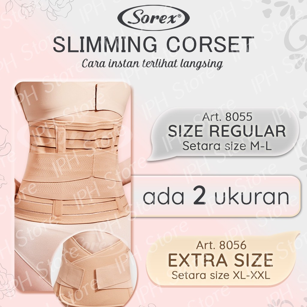 Korset Stagen Wanita Sorex 8055 (Panjang 93cm, Tinggi 25cm, 2x Perekat)