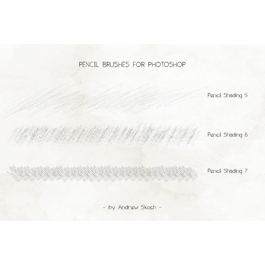 Pencil Brushes - Photoshop