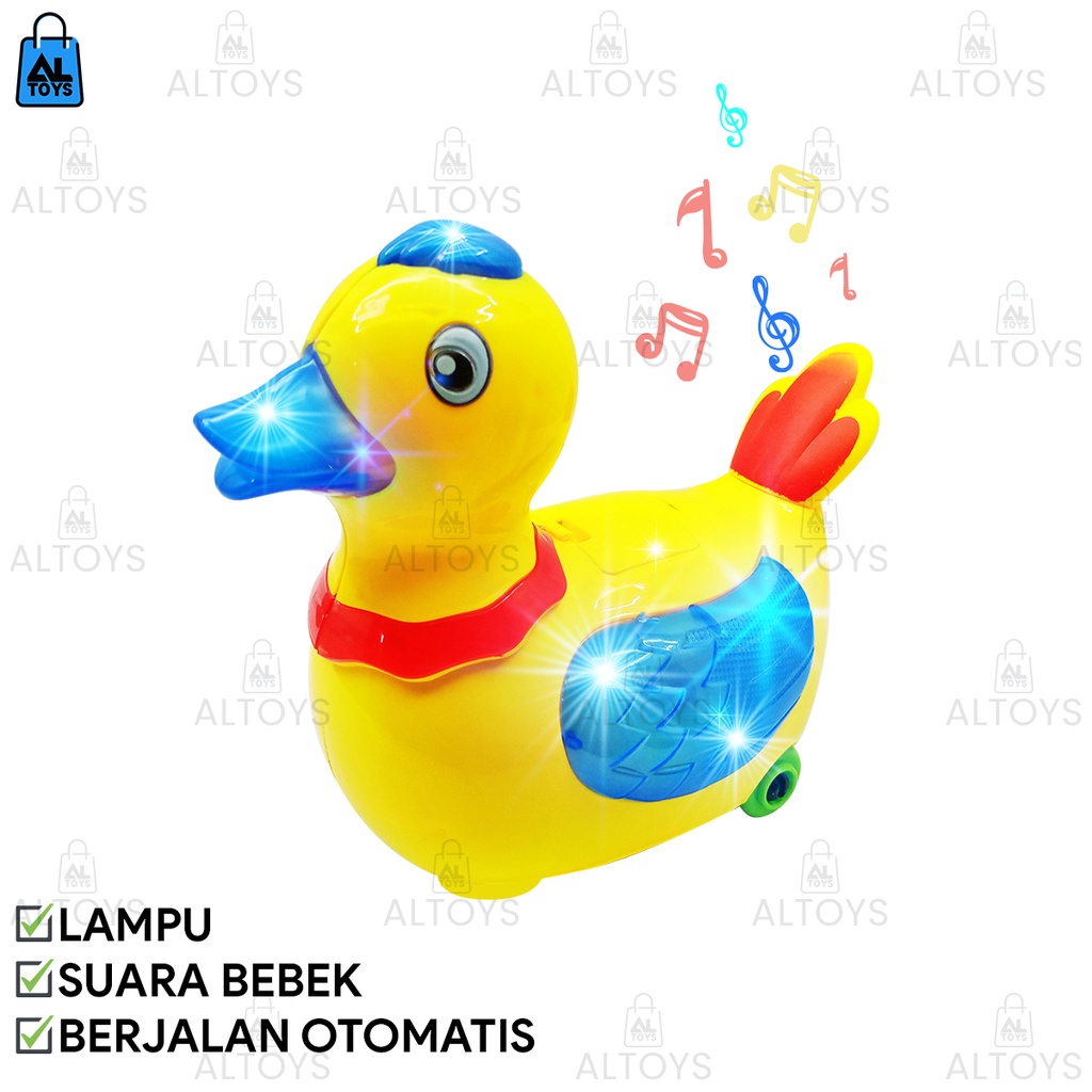 MAINAN AYAM / BEBEK BERTELUR OTOMATIS BERNYANYI ADA LAMPU SUARA DAN MUSIK