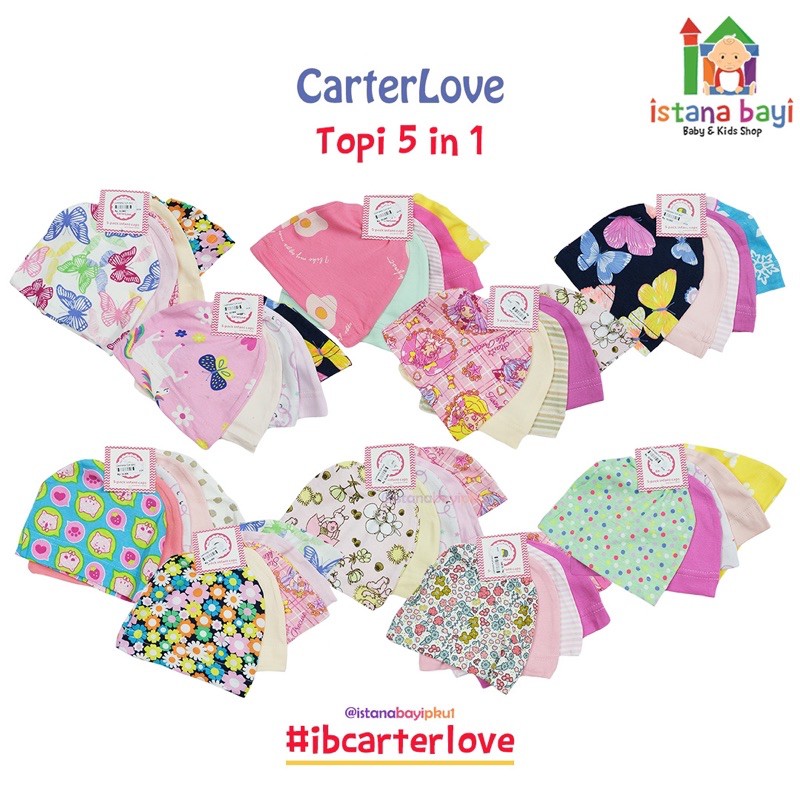 Carterlove topi bayi 5 in 1/Topi bayi lucu/Baby hat/Topi anak