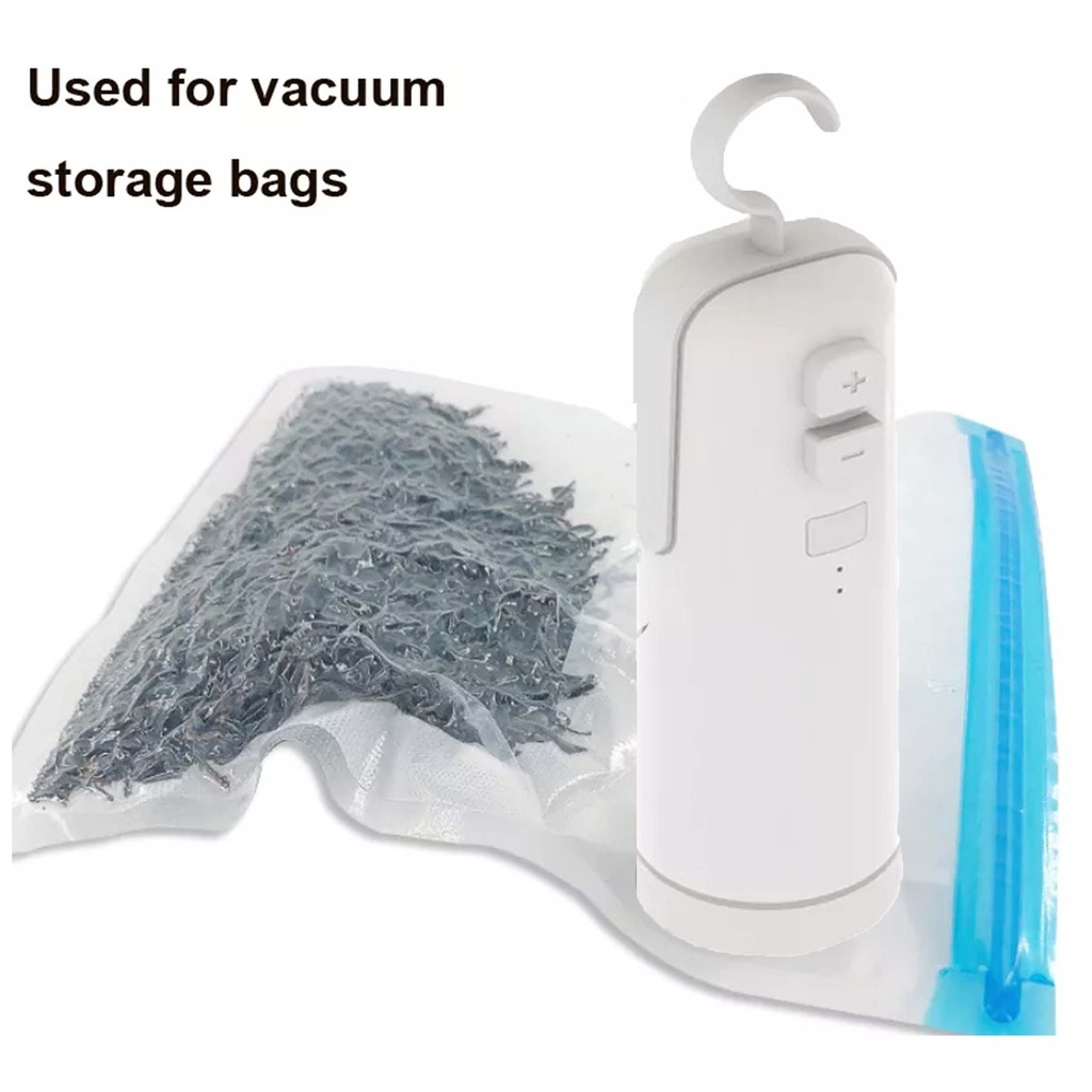 Pompa Angin Listrik Untuk Vakum Baju Dan Plastik Vacum Baju  4IN1 - Alat Vakum Baju Traveling Praktis Dan Penyimpanan Vacuum Portable Sealer POMPA gunting  Handheld rechargeable mini - alat multifungsi vakum perekat pompa dan pemotong