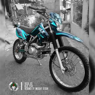 Dekal Sticker Decal Motor  Kawasaki KLX  150 Motif  Grafis 