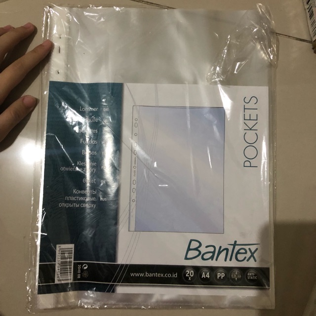 

Bantex a4 pocket per pcs