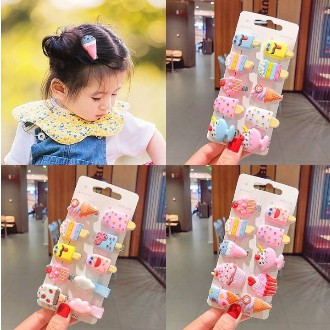 JEPIT RAMBUT ANAK 1 Set Isi 4 5 6 10 atau 20 pcs  CEWEK Motif &amp; Karakter Lucu chn