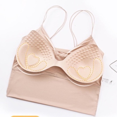 Blackpink Tank Top Push Up Sport Crop Top Wanita Bralette Dengan Busa Bersirkulasi 1137