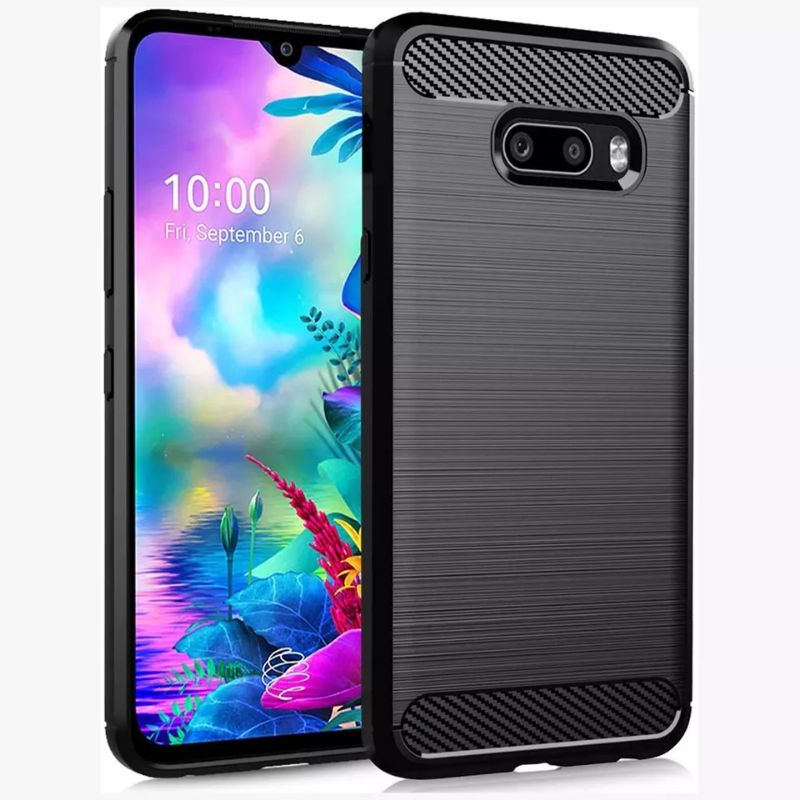 Case LG G6 / G7 ThinQ / G8 ThinQ / G8x ThinQ Carbon Fiber Rugged Shield Shockproof Softcase