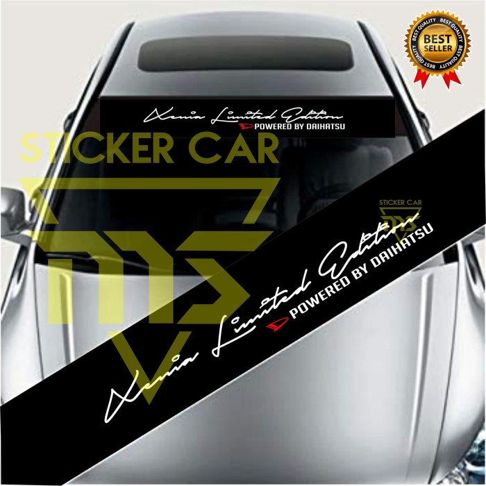 STIKER XENIA STICKER MOBIL DAIHATSU XENIA LIMITED EDITION BLOK HITAM Elegan