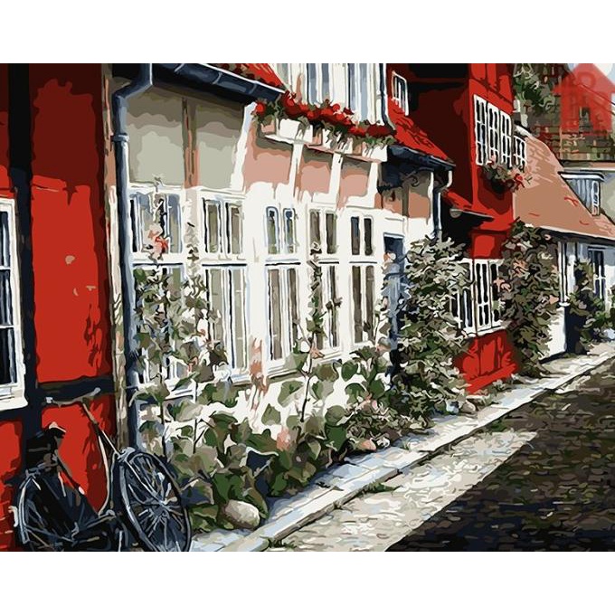 

Diy - Set Melukis / Painting By Number Kit - Town 40X50Cm. Part-1