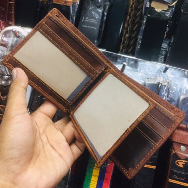 dompet pria bahan kulit asli impor jenis kulit basah #dompet #dompetkulit #dompetimpor #dompetpria