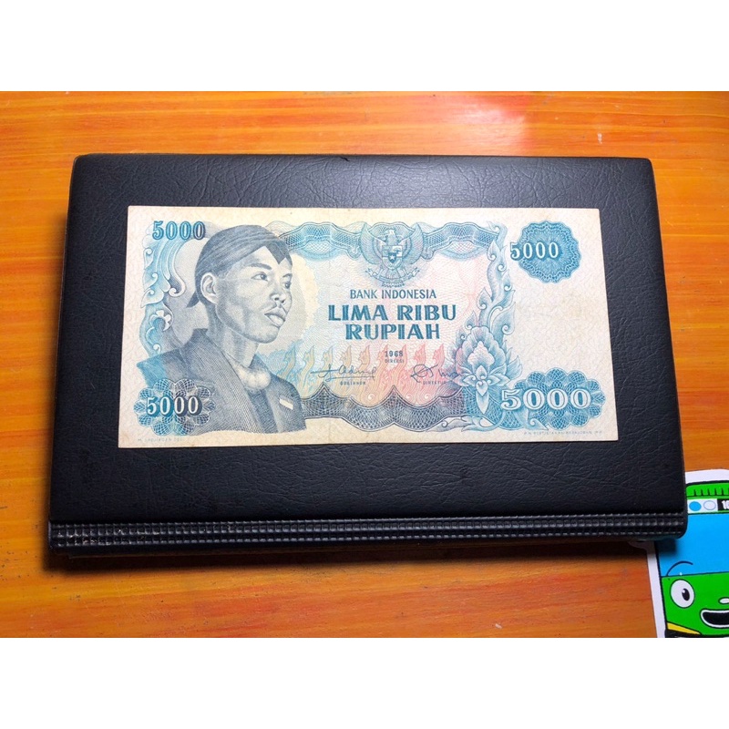 Uang Kuno 5000 Rupiah Sudirman 1968 Original dua Huruf Langka