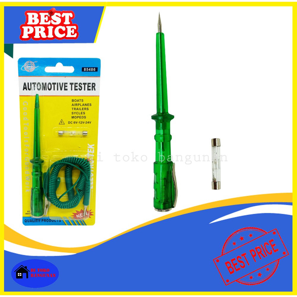 Tester Aki DC Auto Voltage Tespen Aki Testpen 6V 12V 24V