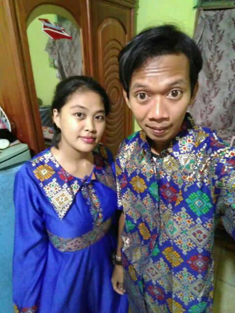 Zola_batik Batik Couple Gamis Katun Balotelli Couple Multazam