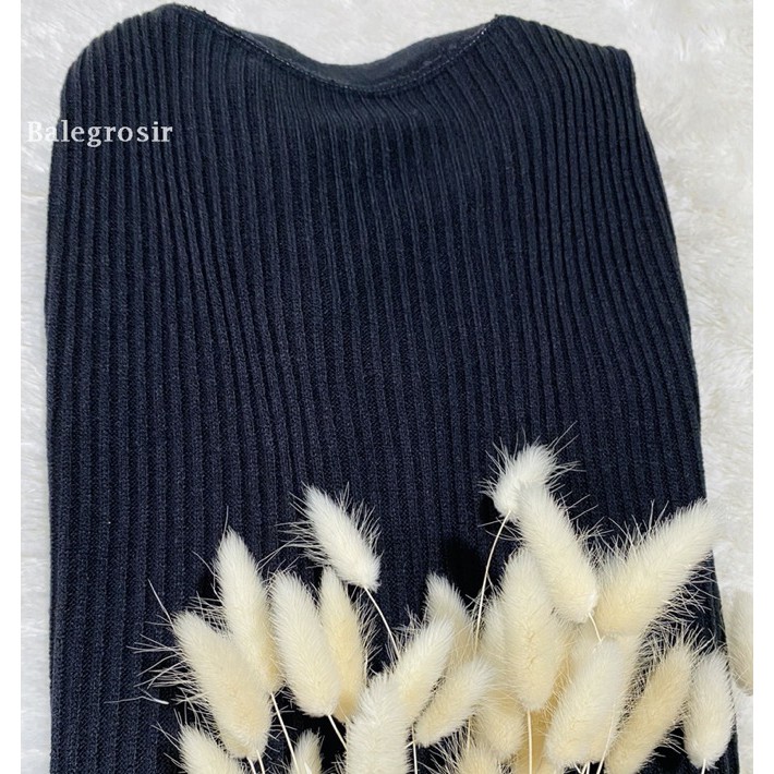 kardigan rajut / kardigan wanita / VINA KNITTE CARDY / kardigan crop-VINA BLACK