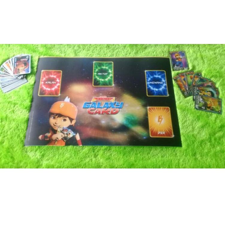 [FJ80] Dek Arena Bertarung Boboiboy Galaxy Card Waterproof Anti Pudar + ALBUM ✷ 21