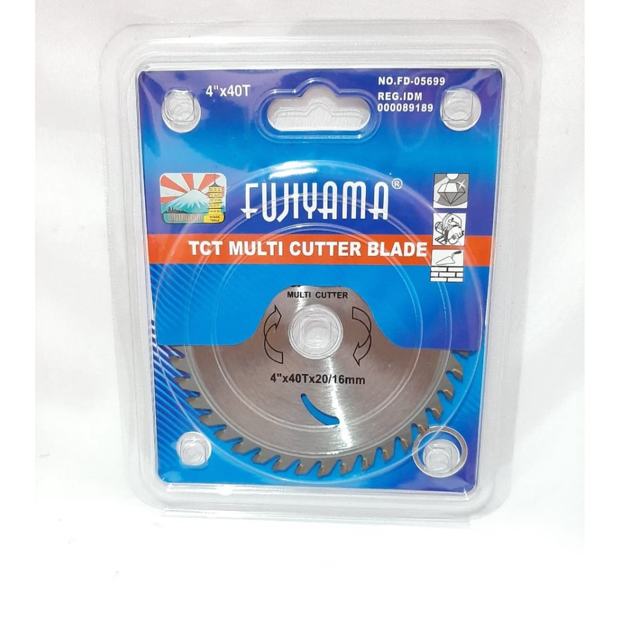 Fujiyama TCT Multi Cutter Blade 4 Inch x 40T Mata Gergaji