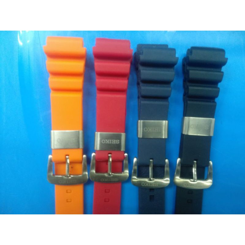 tali jam tangan silicon rubber seiko prospex diver strap tali jam tangan seiko diver