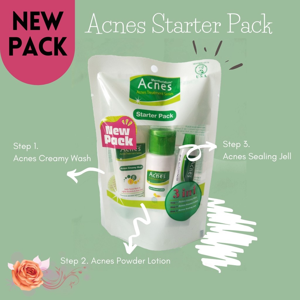 Acnes Starter Pack - Paket Perawatan Wajah Berjerawat